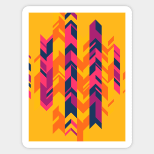 Geometric Stripes Sticker